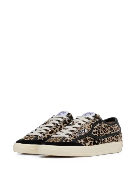 Sneakerși Autry cu imagine cu model leopard maro