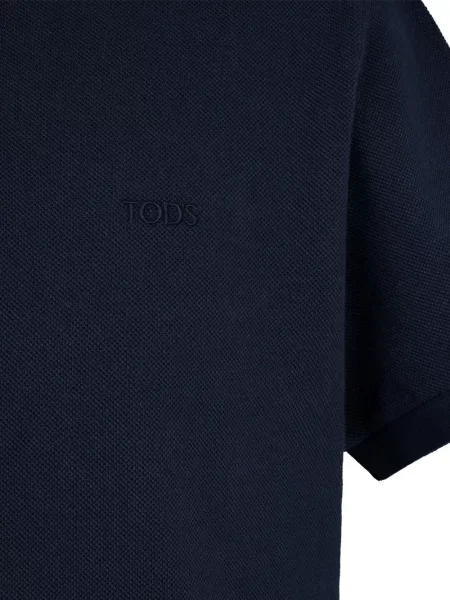 Polo Tod's cu broderie albastru