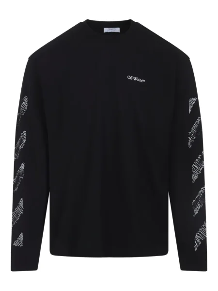 Lung tricou Off-white alb