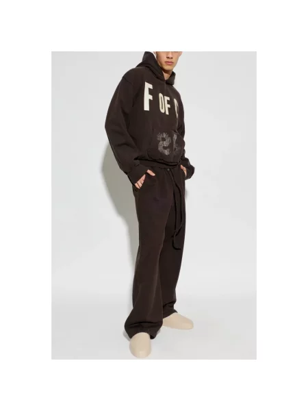 Spodnie dresowe Fear Of God brązowe