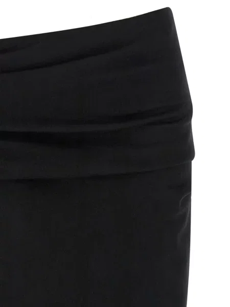 Fustă midi Entire Studios drapată până la genunchi negru