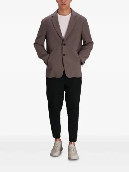 Sacou Emporio Armani din țesătură twill maro