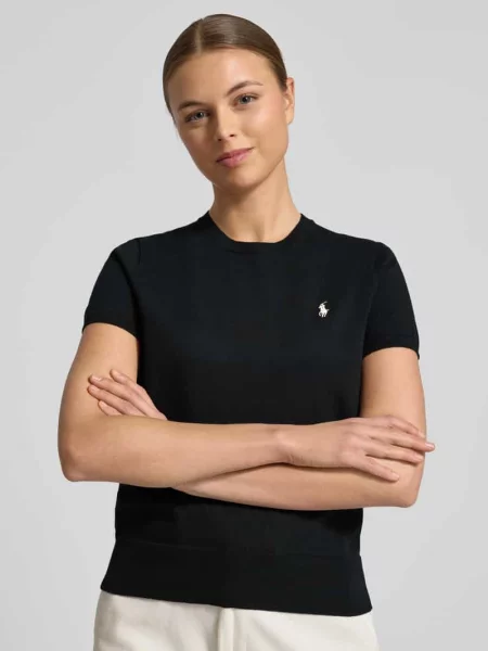 Sweter Polo Ralph Lauren z krótkim rękawem czarny