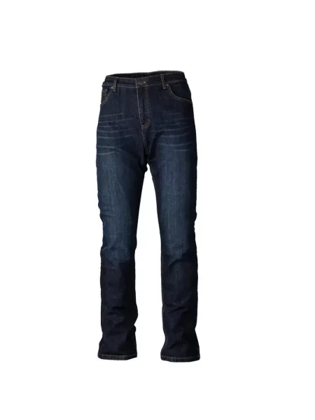 Wzmocnione spodnie motocyklowe dla kobiet RST Kevlar® Straight Leg 2 CE niebieskie