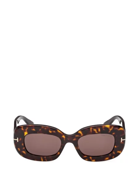 Ochelari de soare Tom Ford Eyewear cu imprimeu geometric maro