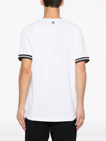 Tricou Boss cu imagine alb