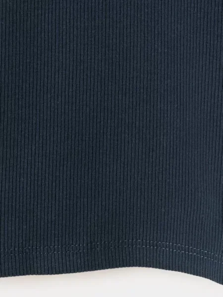 Prążkowane legginsy flare ciemnogranatowy Dzieci 12 MANGO KIDS