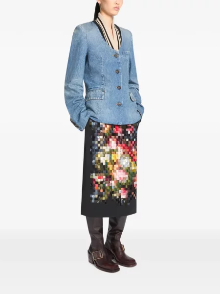 Sacou Dries Van Noten albastru