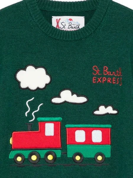 Sweter dziecięcy Mc2 Saint Barth zielony