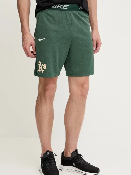 Tréninkové šortky Nike Oakland Athletics zelená