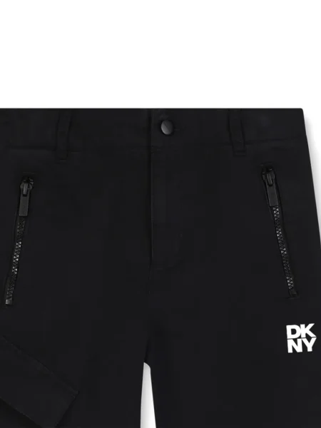Spodnie cargo dziecięce Dkny czarne