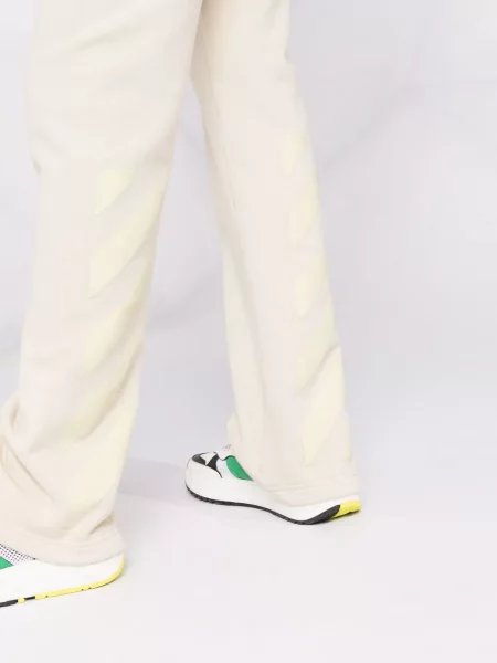 Pruhované kalhoty Off-white bílé