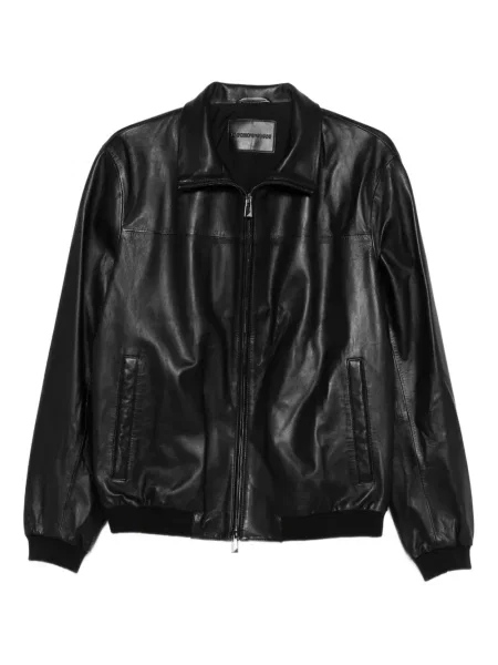 Geanta de piele Emporio Armani negru