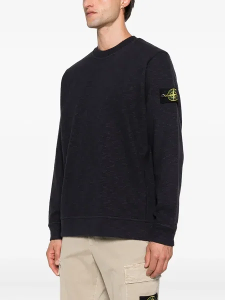 Hanorac Stone Island cu strasuri albastru
