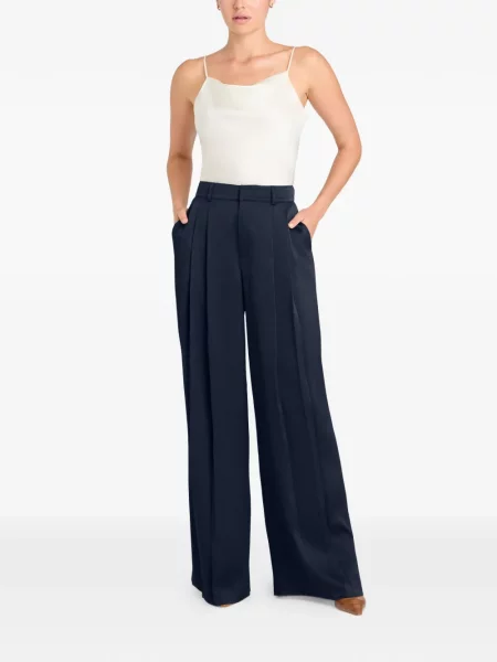 Pantaloni Cinq A Sept plisate albastru