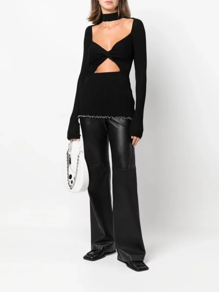 Megztas palaidinė be rankovių 3.1 Phillip Lim juoda