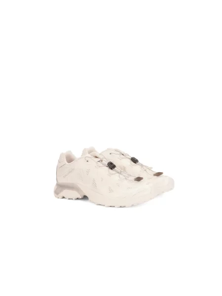 Lniane sneakersy Salomon beżowe