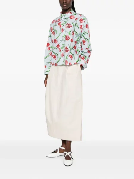 Cămașă Kenzo cu model floral cu imagine albastru