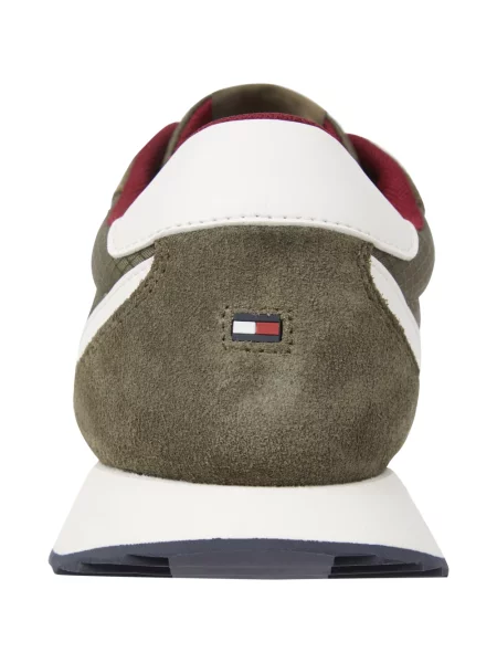 Sneakersy Tommy Jeans wiązane zielone