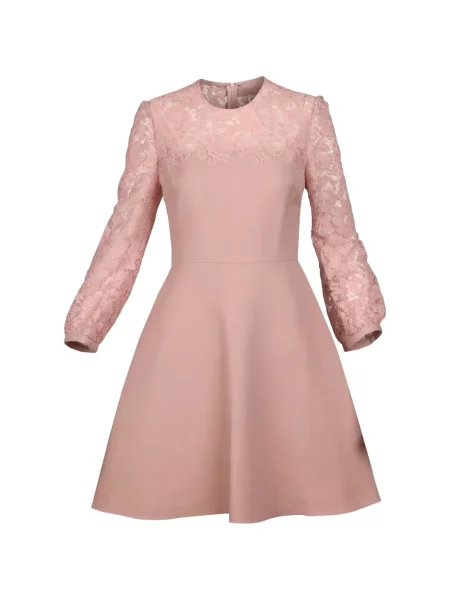 Rochie mini Valentino Garavani din dantelă roz