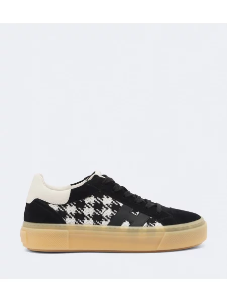 Sneakerși Hogan din piele de căprioară negru