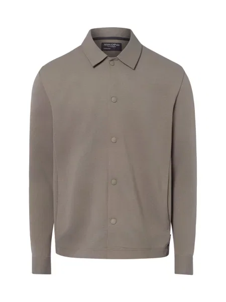 Marc O'Polo bluza rozpinana z bawełną szara
