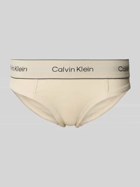 Piżama Calvin Klein Underwear z autografem beżowa