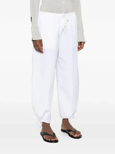 Pantaloni Toteme cu cordon alb