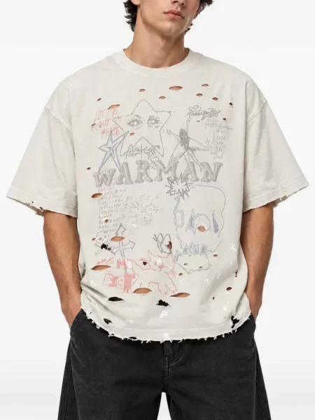 Tricou Warman zdrențuiți