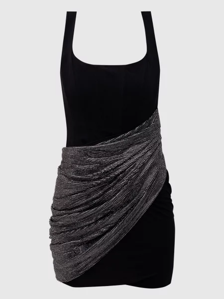 Сукня міні з корсетним верхом з кристалами Giuseppe Di Morabito Milano чорна