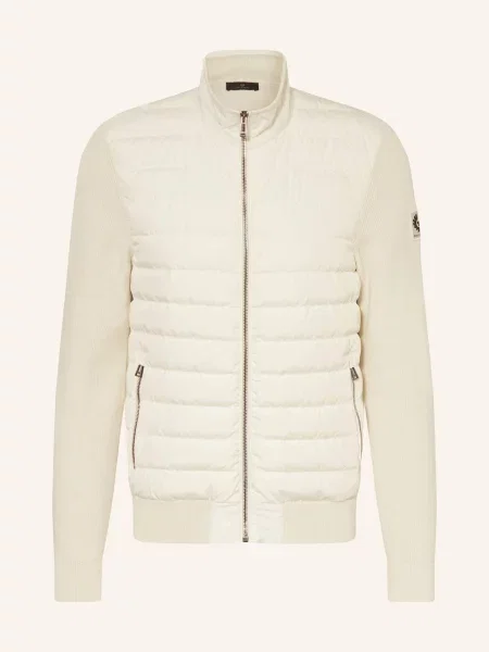Belstaff Péřová Bunda Control Ze Směsi Materiálů krémová