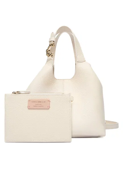 Ročna torba Coccinelle SHA Coccinelle C-Easy E1 SHA 58 01 01 Écru