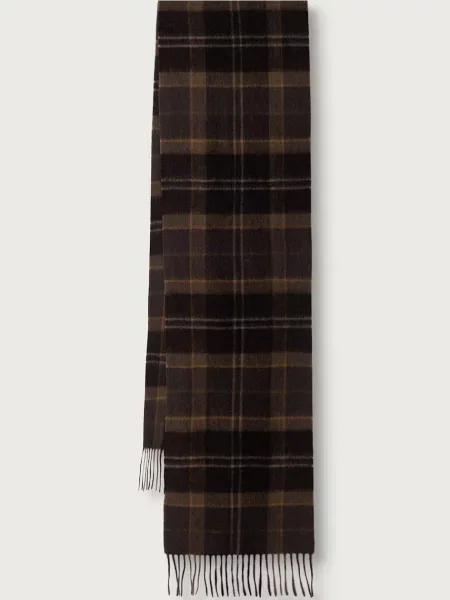 Barbour fular de lână maro