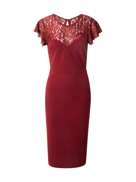 WAL G. Rochie de cocktail DELLA roşu închis