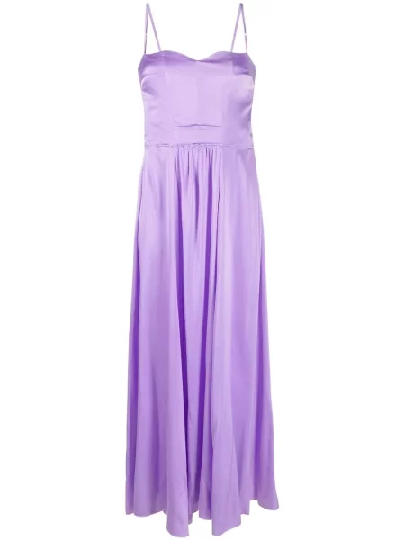 Rochie Forte_forte de mătase de costum violet