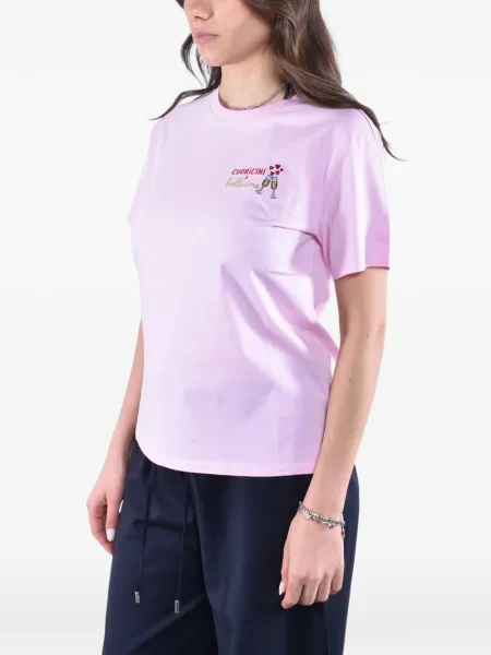 Tricou Mc2 Saint Barth cu broderie roz