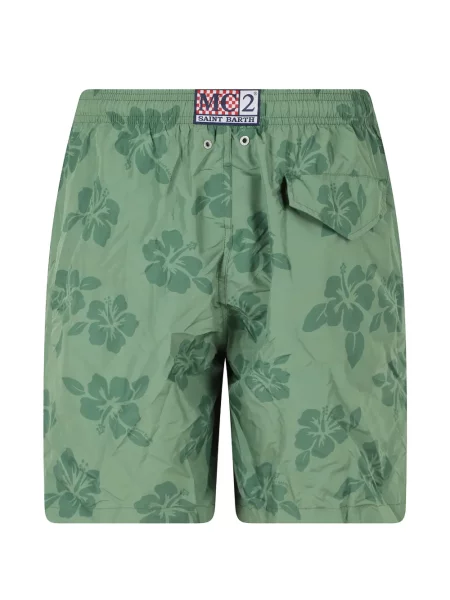 Slip de baie Mc2 Saint Barth cu imagine verde