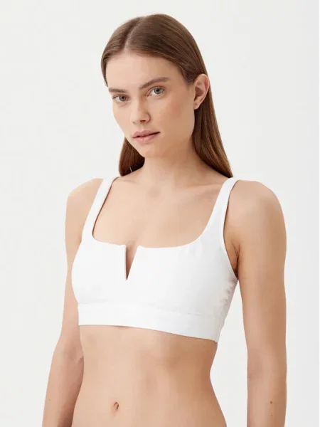 LAUREN RALPH LAUREN Góra od bikini biały