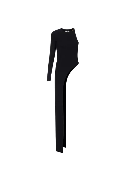 Top Elisabetta Franchi z dżerseju czarny