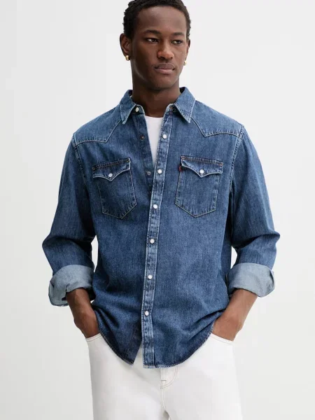 Levi's košulja za muškarce traper BARSTOW WESTERN STANDARD plava