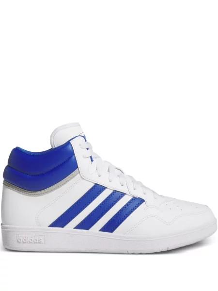 Șapcă Adidas cu dungi cu broderie de catifea alb
