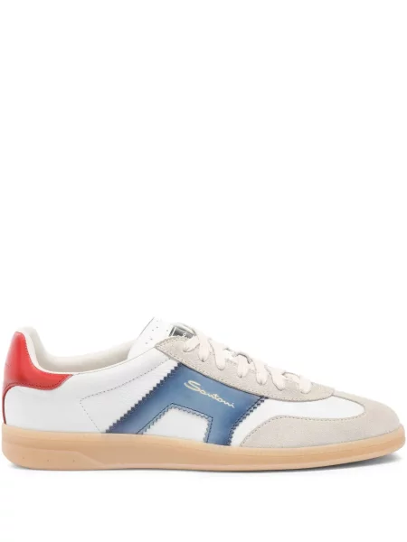 Sneakerși Santoni alb