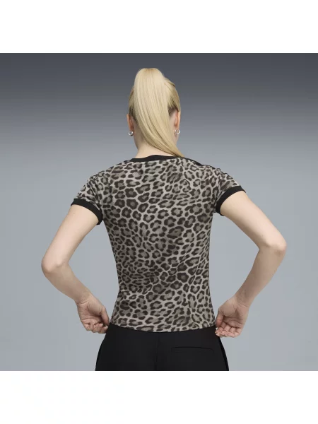 T-shirt o luźnym kroju T7 Leo Luxe czarna