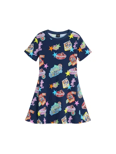 Desigual Rochie bleumarin / azuriu / galben roșu