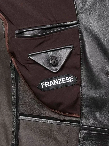 Geanta de piele Franzese Collection maro