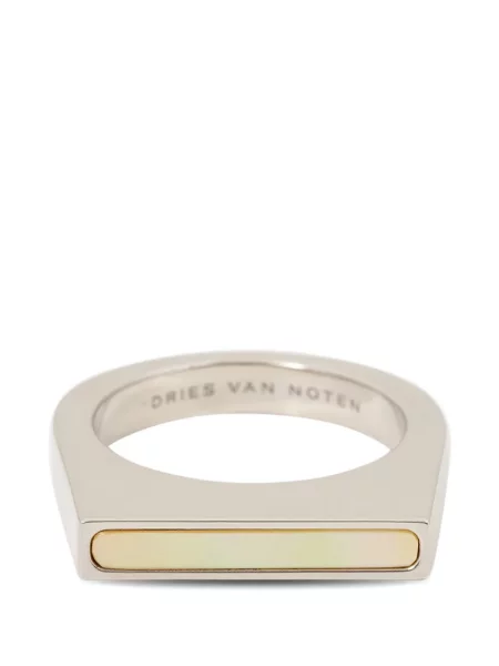 Inel Dries Van Noten argintiu