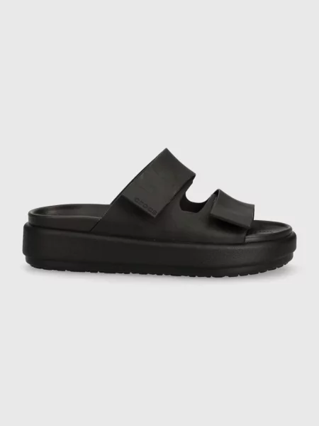 Žabky Crocs Brooklyn Luxe black černé