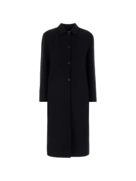 Gulerat palton Jil Sander clasic negru