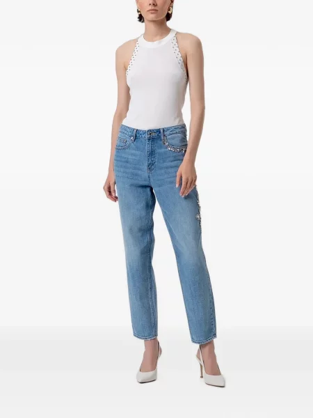 Blugi mom fit Fracomina albastru