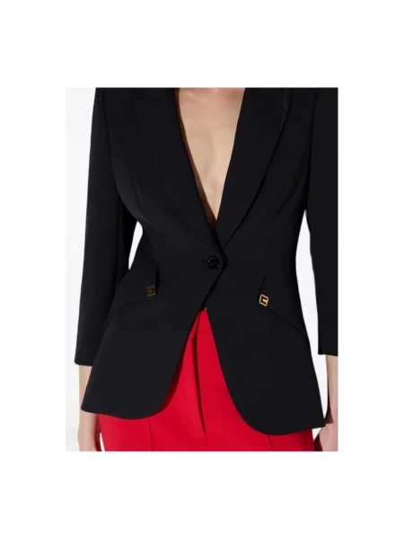 Geacă Elisabetta Franchi negru